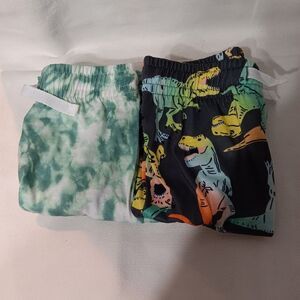 Cat & Jack shorts boys 2-pack Dino tie-dyed pajama set